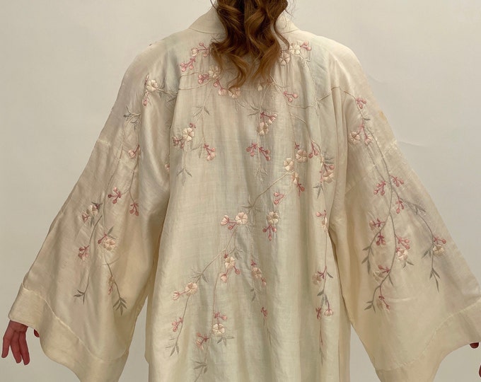 The 1920's Silk Velvet Beaded Bolero Jacket - Japanese Hand-Dye - Amaranth Burgundy main image 1