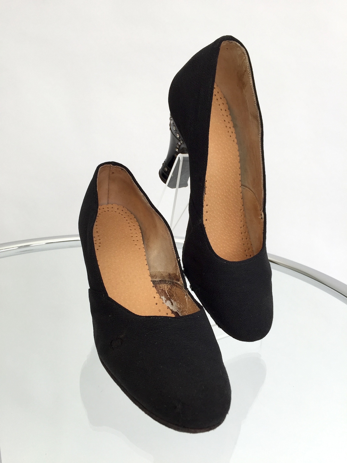 RESERVED 1920s shoes diamanté heels vintage antique flapper | Etsy