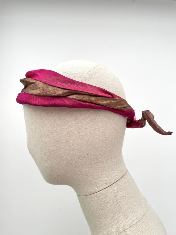 1920s lamé headband antique - image 4