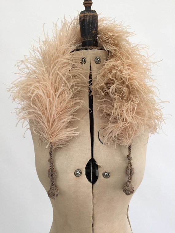 1920s ostrich feather boa vintage antique flapper