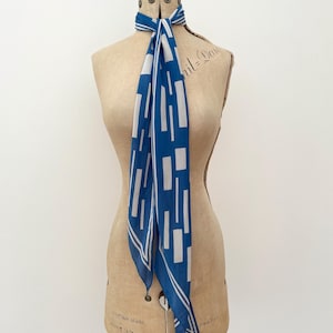 1930s scarf silk Art Deco design vintage