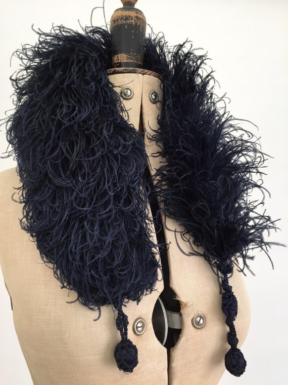 1920s ostrich feather boa scarf vintage antique