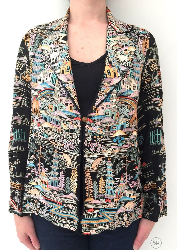 Magnificent 1920s jacket silk Chinese embroidered