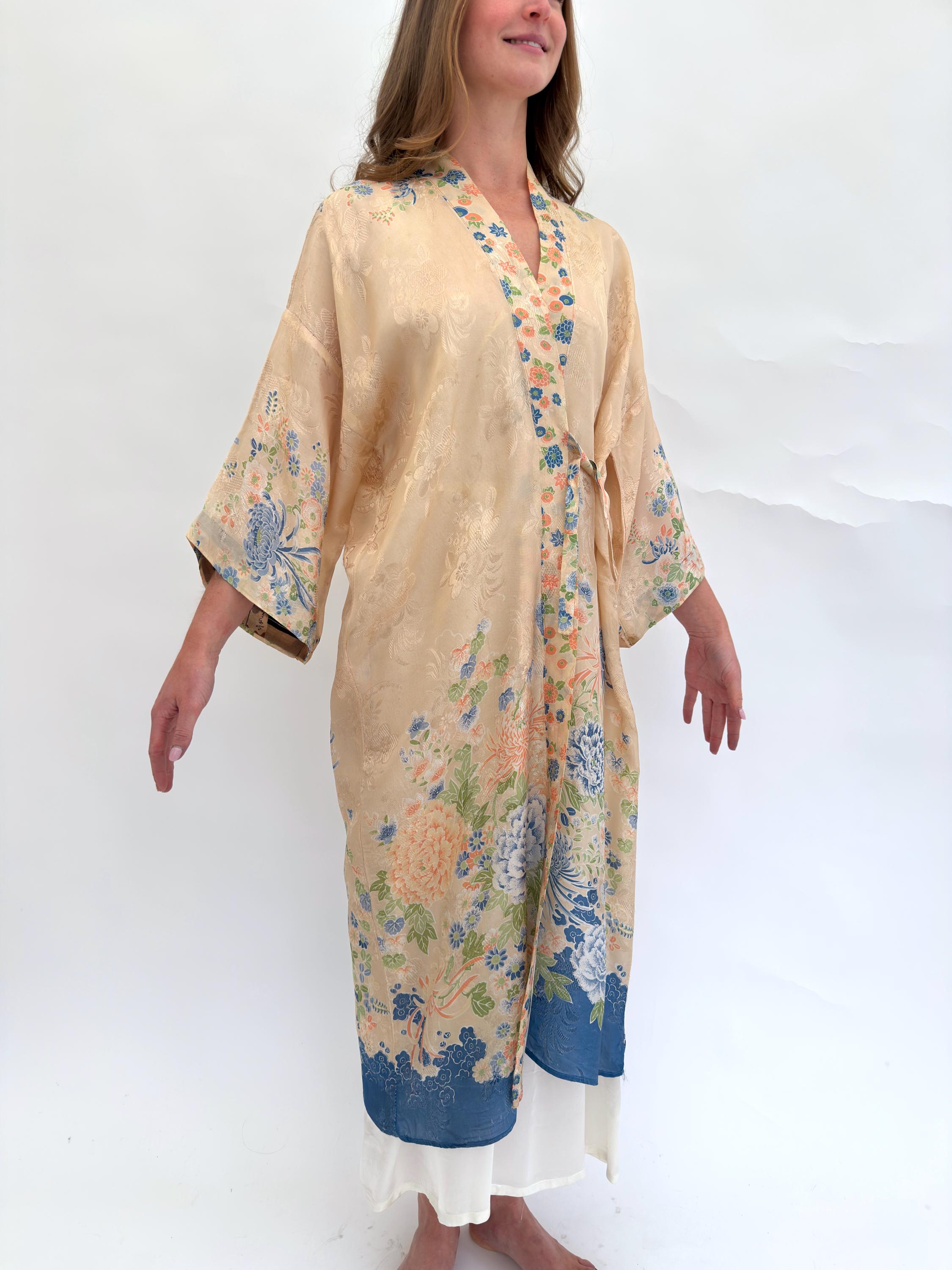 1920s Robe Floral Design Antique - Etsy