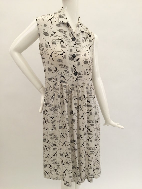1940s tennis dress vintage antique