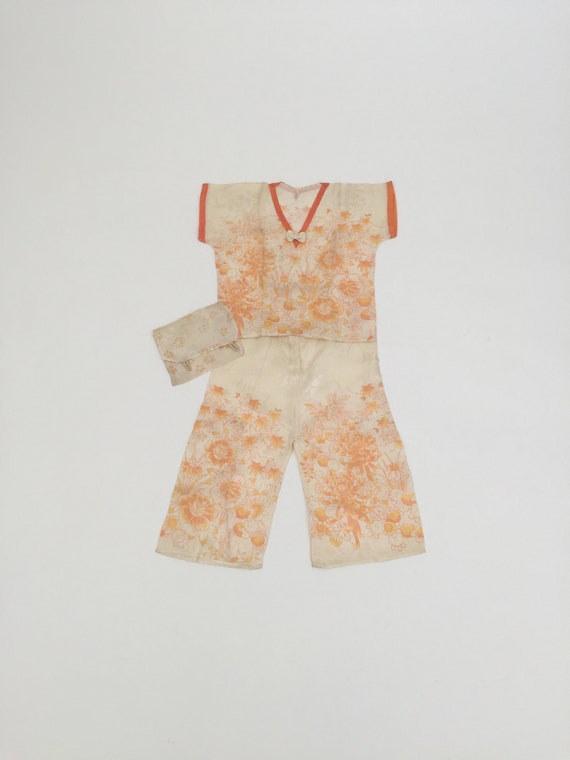 1920s child size pyjamas deadstock vintage antique
