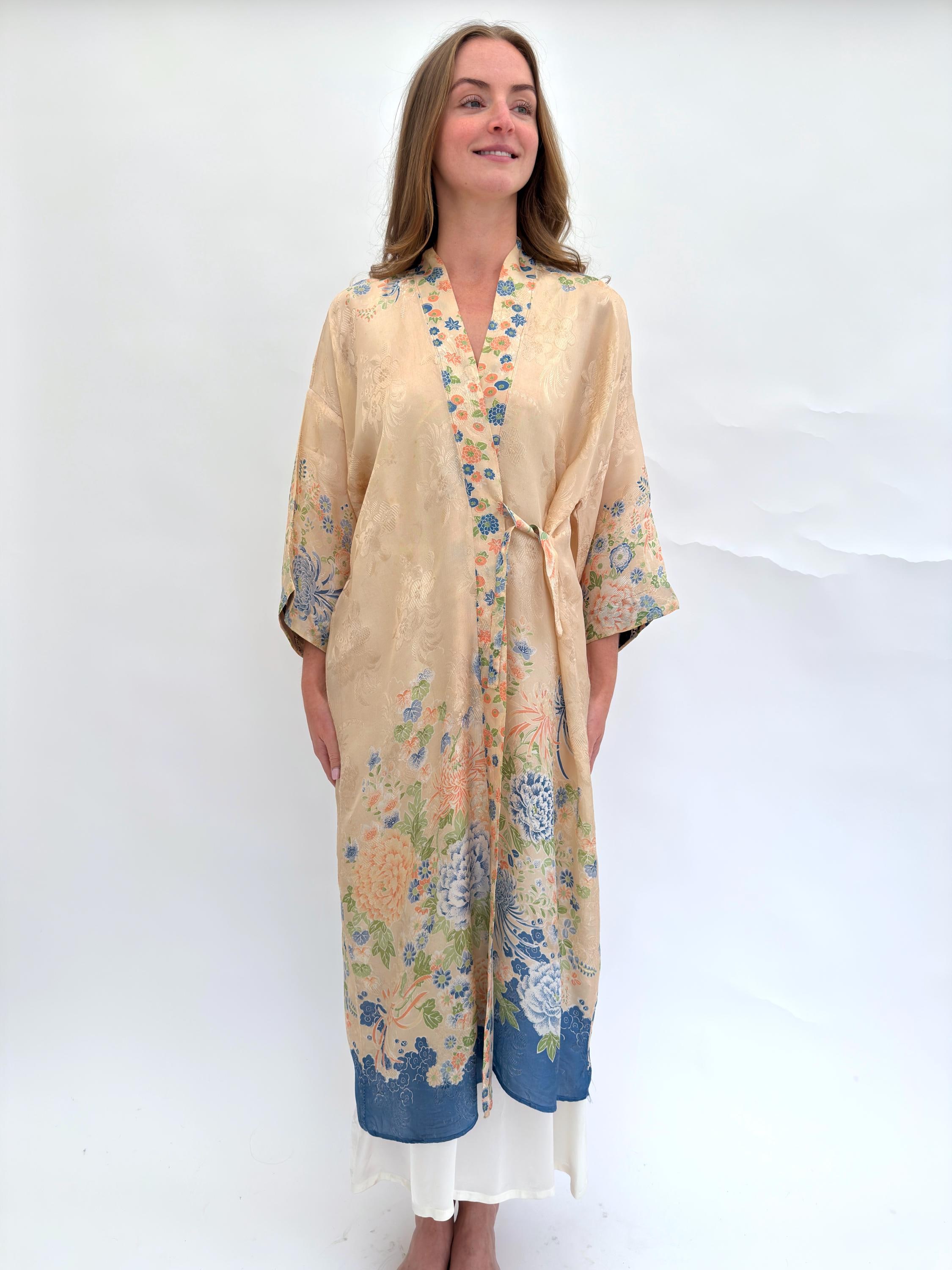 1920s Robe Floral Design Antique - Etsy