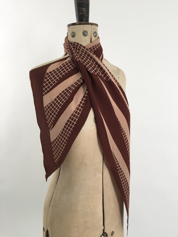 1930s silk scarf vintage antique
