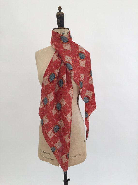 1930s scarf Art Deco vintage antique