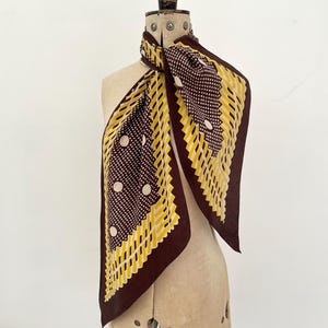 1930s silk scarf Art Deco design