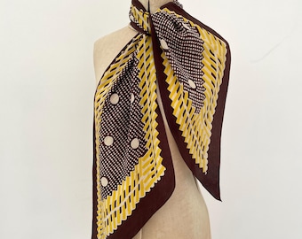 1930s silk scarf Art Deco design