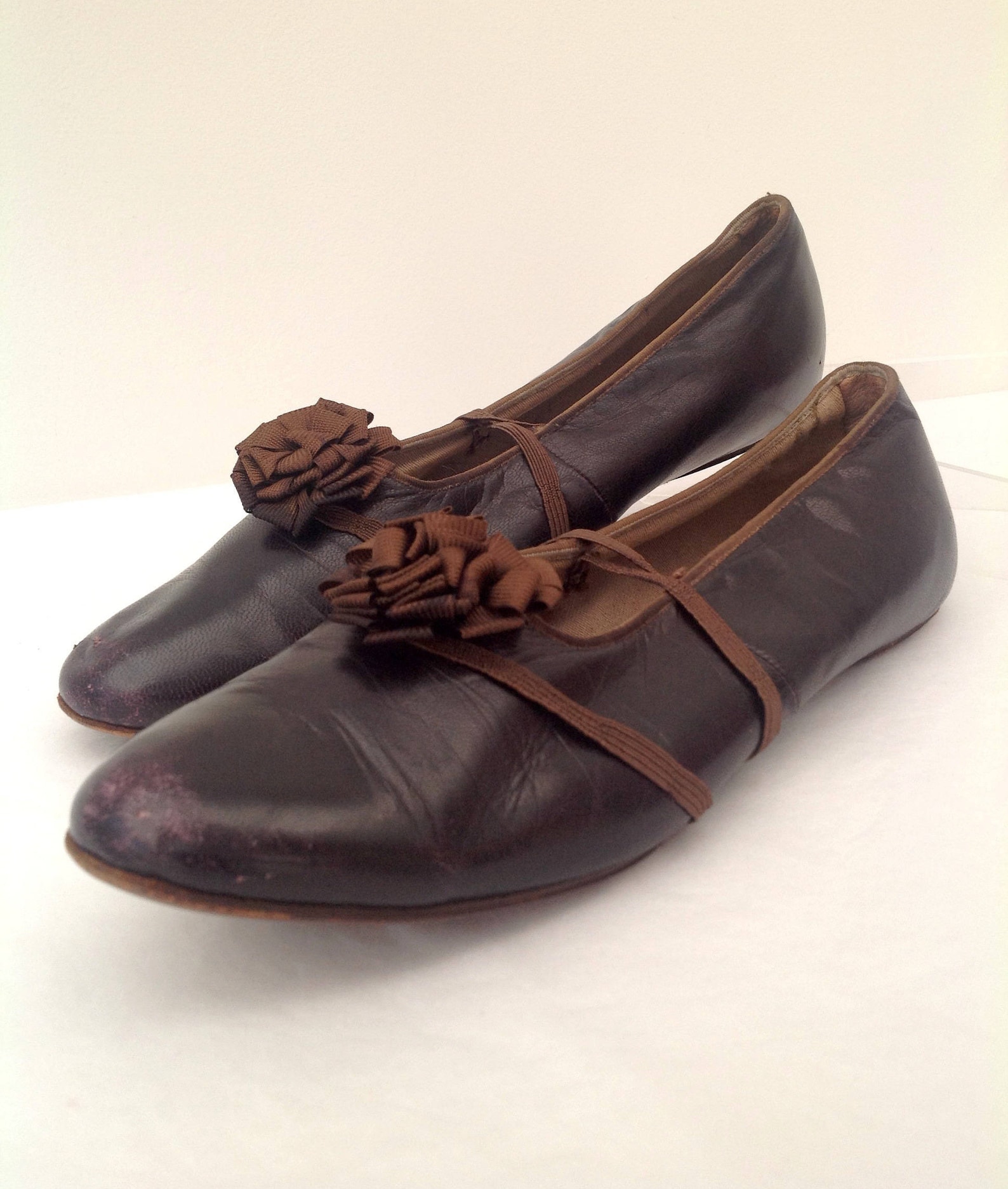 1920s shoes ballerina ballet style by clarks vintage antique
