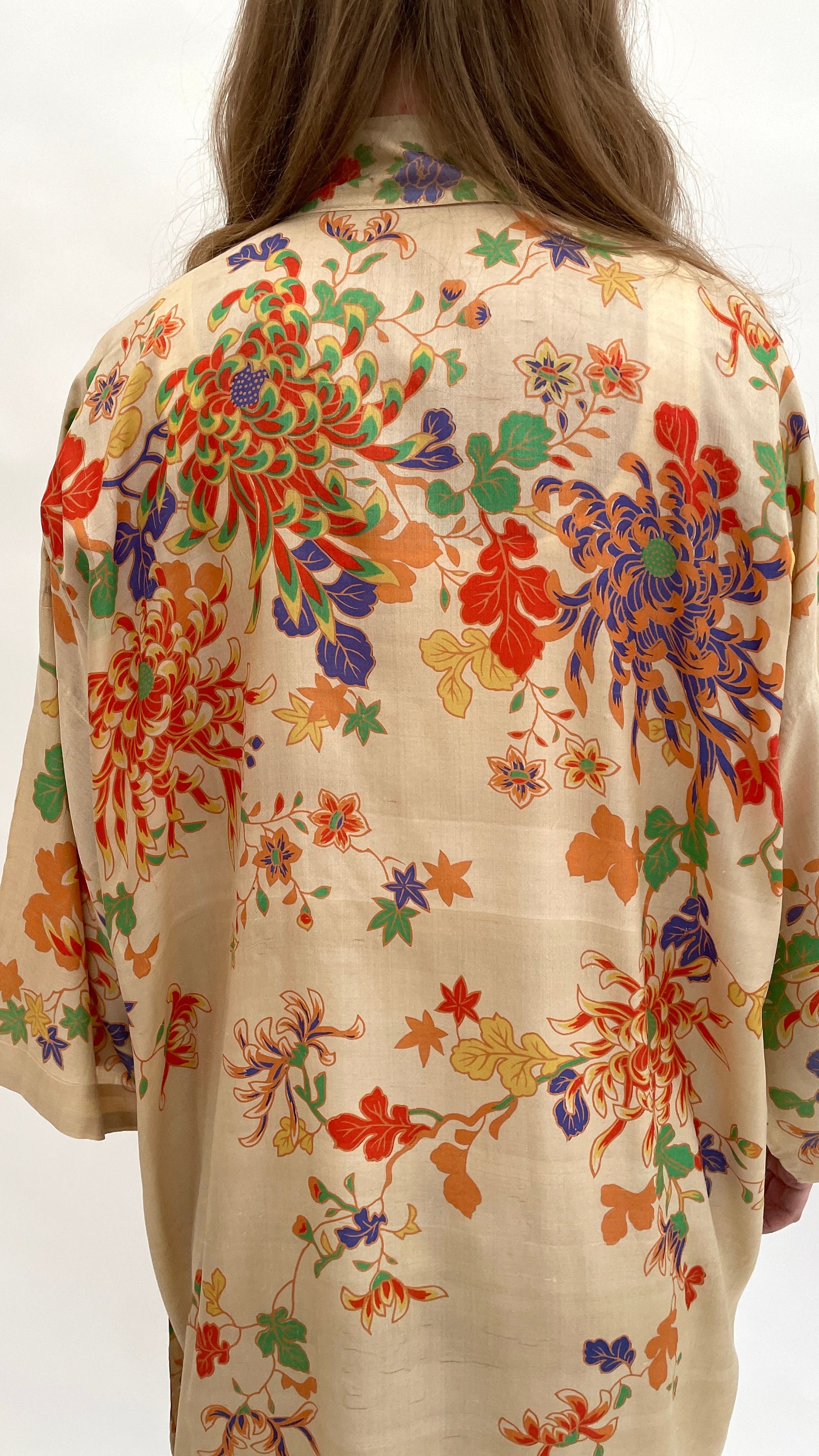 1920s Robe Kimono Raw Silk Antique - Etsy