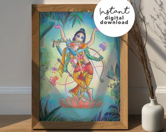 Sadbhuja Wall Art Print | Digital Download