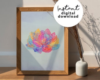 Lotus Art Print | Digital Download