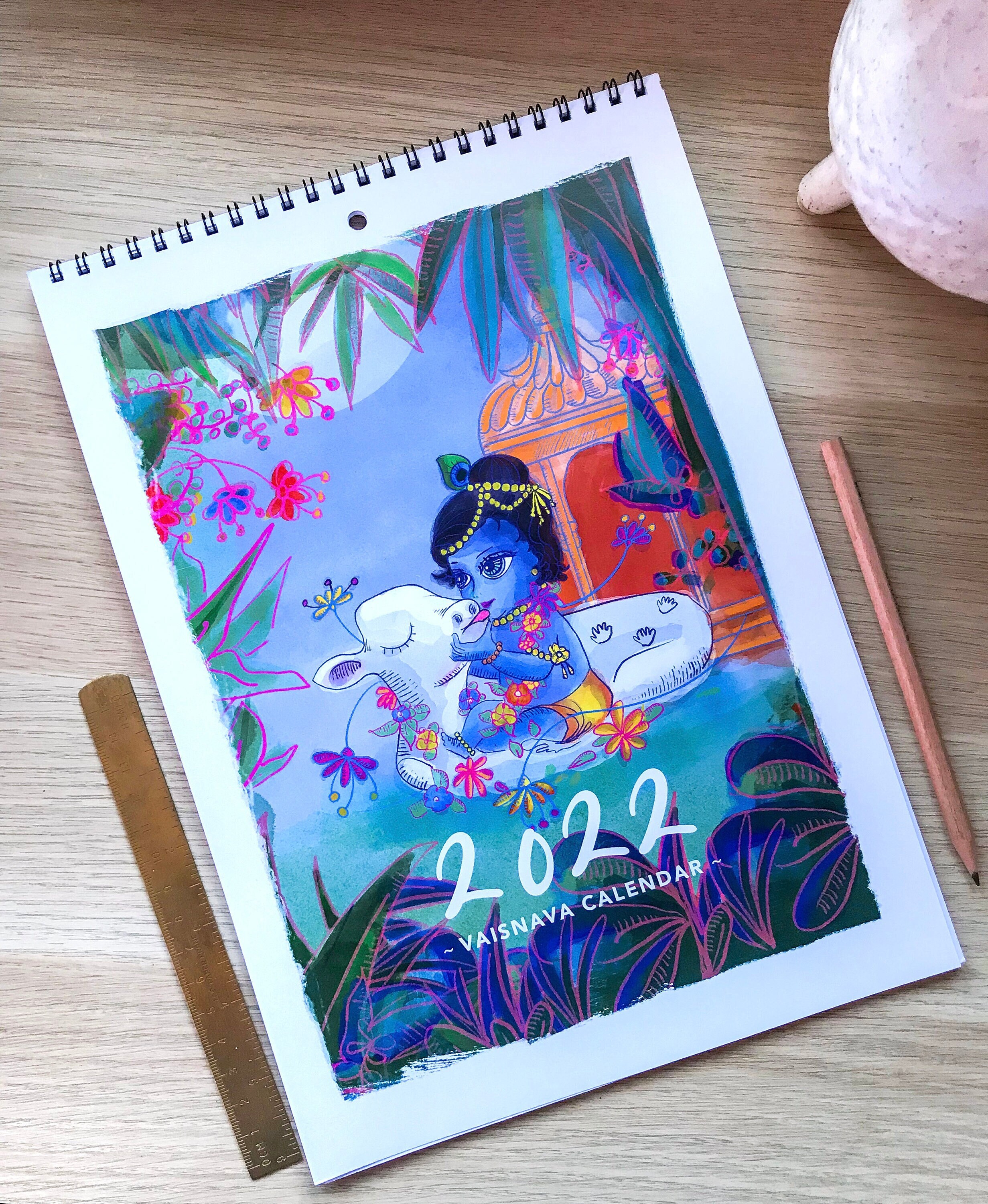 Iskcon Calendar 2023 A5 A4 Vaisnava Calendar 2022 2023 Calendar Monthly | Etsy