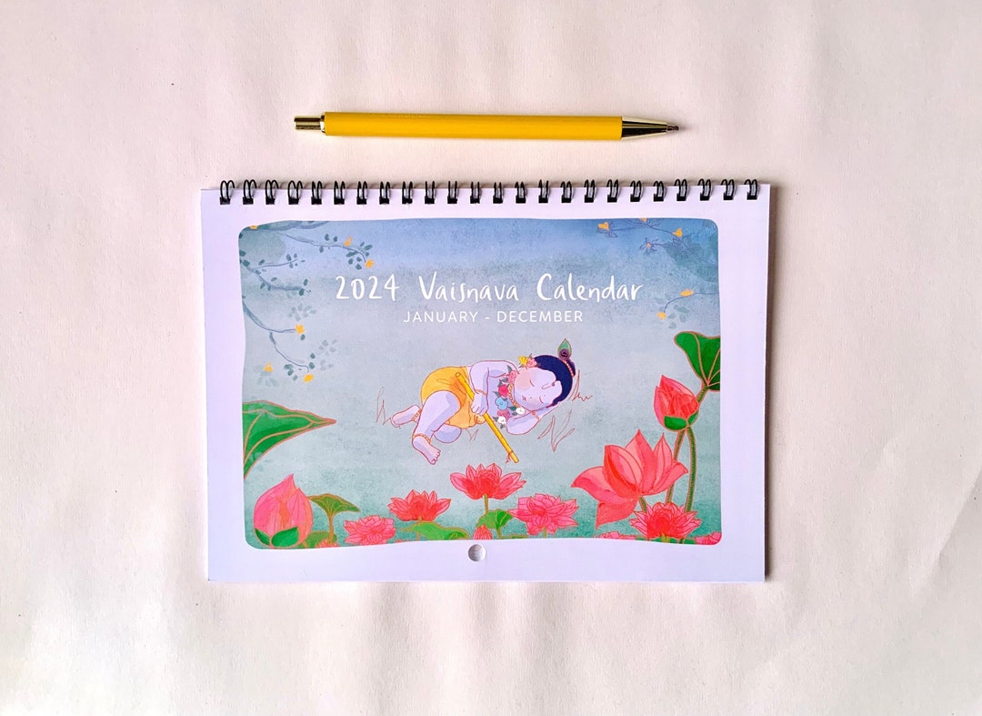 Vaisnava Calendar 2024 Calendar Monthly Calendar 2024 Wall Etsy