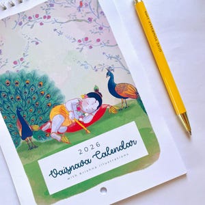 2026 - 2027 Vaisnava Calendar - Krishna Wall Art Calendar