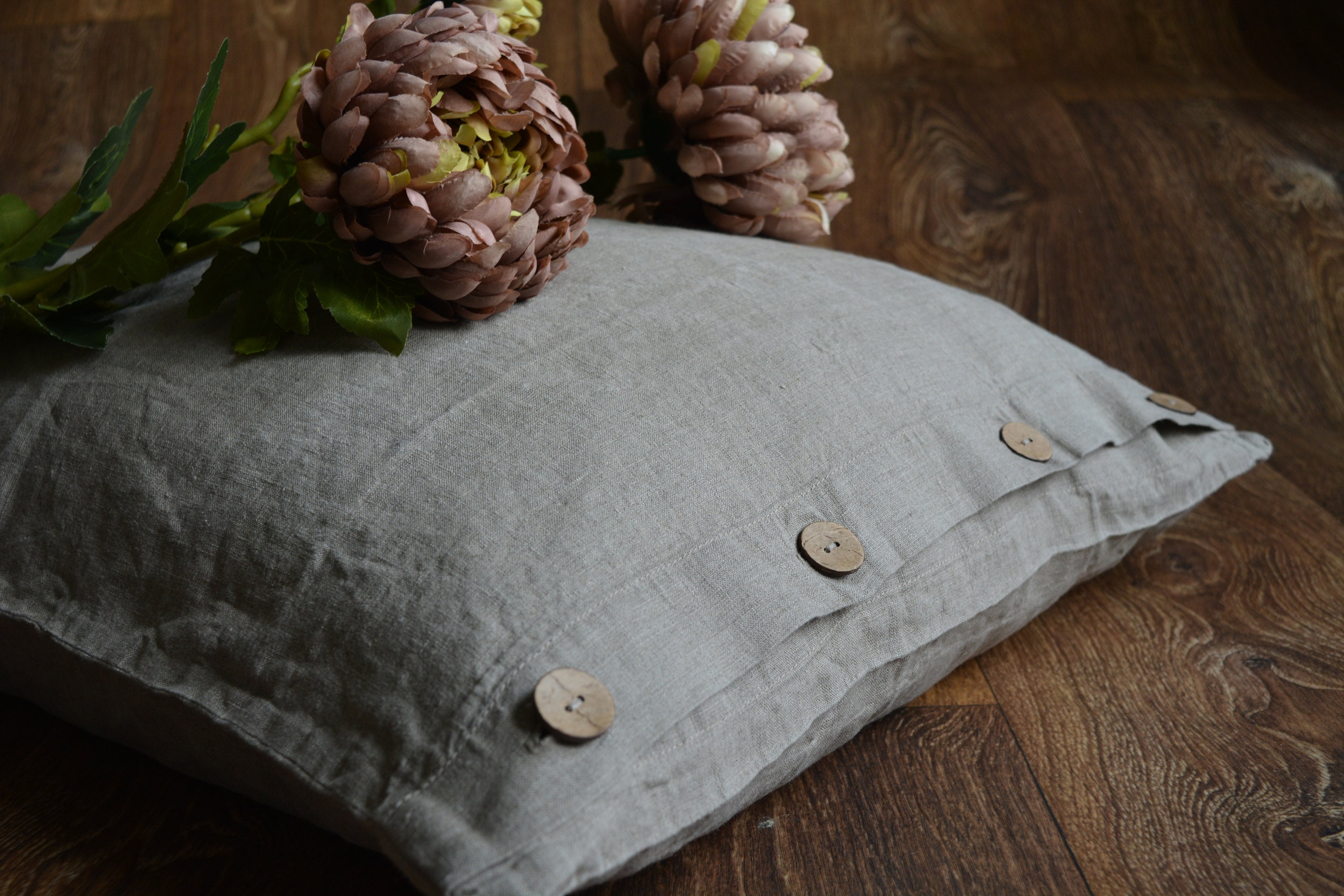 button closure pillow cases