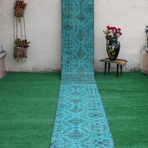 2&#39;x19&#39; Hallway Rug,Turkish Runner Rug, Handknotted Runner Rug, Hallway Runner Rug, Corridor Rug, Oriental Long Runner Rug, Boho Stair Runner