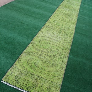 Extra Long Runner, 2x19 Hallway Rug, Green Runner Rug, Turkish Runner Rug, Narrow Runner, Staircase Rug, Corridor rug, Rug, Boho Runner, Rug