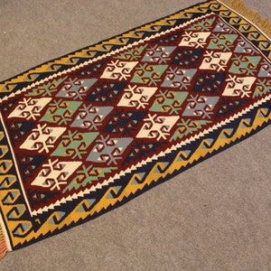 Turkish kilim rug, Handmade Area Kilim Rug, Home Decor Area Kilim Rug, New Decorative Kilim Rug, Anatolian Floor Kilim Rug,135x75cm4.5x2.5ft