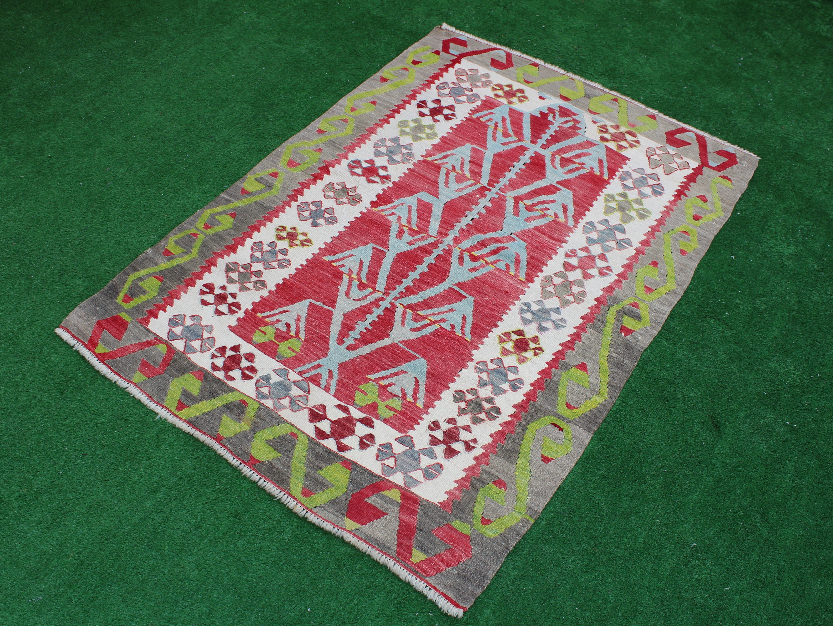 Vintage Kilim Turkish Kilim Kilim Rug Decorative Kilim Rug Etsy