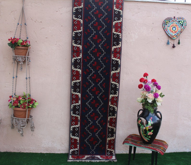 Runner Rug, Turkish Vintage Runner, Oushak Runner Rug, Decorative Oushak Runner, Oushak Hallway Rug, Narrow Oushak runner, 280x60cm9.2x2.ft image 3