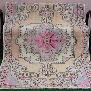 Turkish Rug, Vintage Rug, Oushak Rug, Faded Rug, Area Rug, Tribal rug, Kilim Rug, Livingroom Rug, Rug, Distressed Rug, Rugs, 207x131cm,7x4ft
