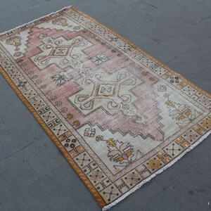Oushak Rug, Turkish rug,  Decorative rug, Vintage rug, Turkish Oushak Rug, Turkish medallion rug, Area Oushak Rug Carpet, 250x133cm8.2x4.3ft