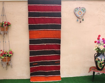Kilim Runner Rug, Turkish Kilim, Vintage Stair Runner Rug, Hand Woven Turkish  Runner kilim, Hallway Corridor  runner rug, 250x79cm8.2x2.5ft