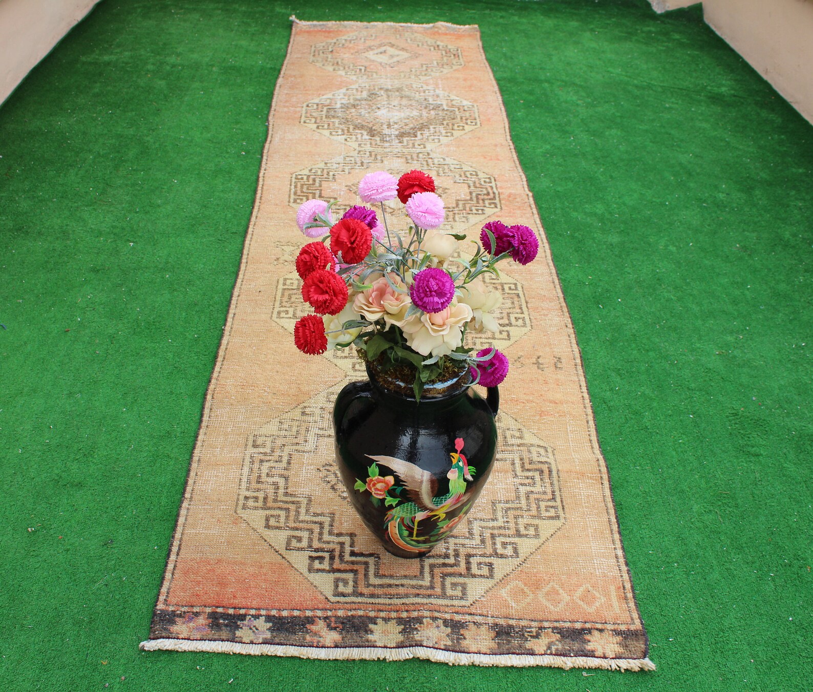 Oushak Runner Rug Turkish Runner Runner Rug Oushak Runner Etsy