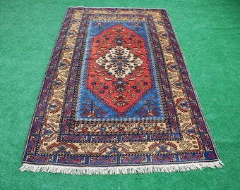 Turkish Rug, Yahyalı rug, Oushak Rug, Vintage rug, Kilim Rug, Area Rug, Tribal rug, Wool Rug, Floor Rug, Rug, Oriental rug, 162x95cm 5x3ft