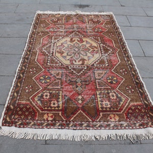 Oushak Rug, Turkish Rug, Faded Rug, Decorative Rug, Vintage Rug, livingroom rug,  Distressed Rug, Bohemian Rug, Kilim Rug,174x110cm5.7x3.6ft