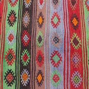 Runner rug, Turkish Kilim rug, Vintage kilim runner, hallway rug, Kilim runner, boho Runner, Wool runner, Corridor rug, 304x83cm10.x.2.7ft image 2