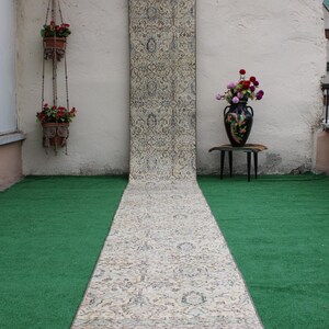 Extra Long runner, Turkish runner rug, Vintage Runner rug, Hallway Rug, Long Runner rug, Staircase Rug, Corridor rug, Runner Rug, 20x2ft