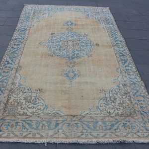 Turkish Rug, Vintage rug, Oushak Rug, Large rug, Area Rug, Livingroom rug, Kilim rug, Boho rug, Diningroom rug, Oriental rug,280x158cm,9x5ft