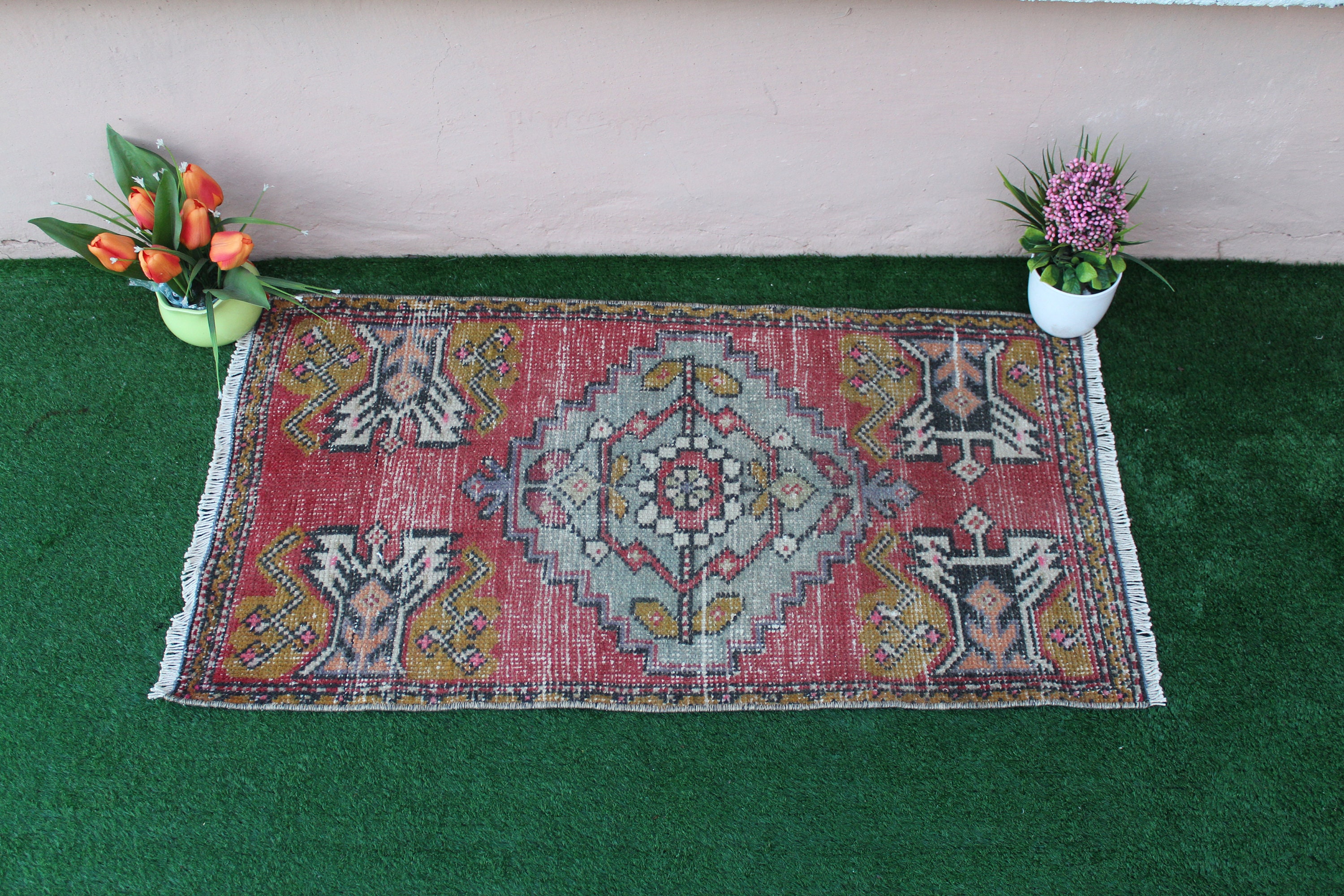 Turkish Rug Door Mat Rug Small Rug Door Mats Faded Rug Etsy Australia