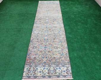 Tapete de corredor, corredor turco, corredor Oushak, tapete de corredor, corredor vintage, corredor de corredor, tapete de corredor, corredor de cozinha, corredor, 254 x 73 cm, 8 x 3 pés