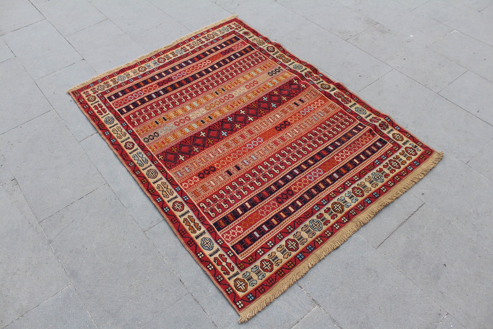 Kilim rug Soumak Sumak Rug Soumak Rug Intricate Design | Etsy