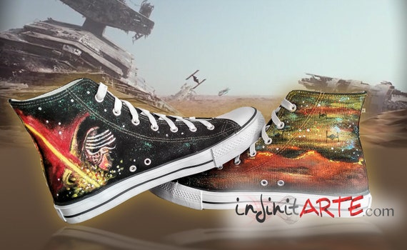 Zapatillas Star Wars VII. Zapatillas personalizadas pintadas a | Etsy España