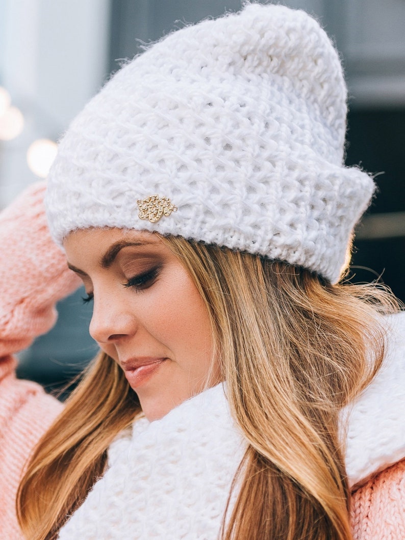 Knitted Lady's hat gray Winter hats women Wool Knit Autumn Etsy