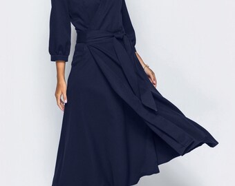 deep blue dress
