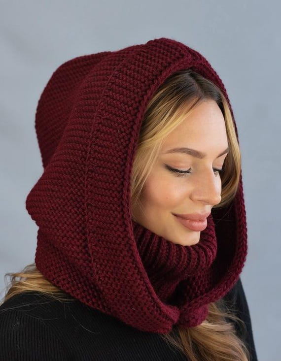 Cozy Winter Hooded Scarf for Women Handcrafted and Stylish