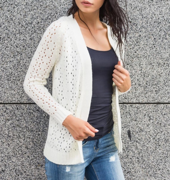 white short cardigan for dress