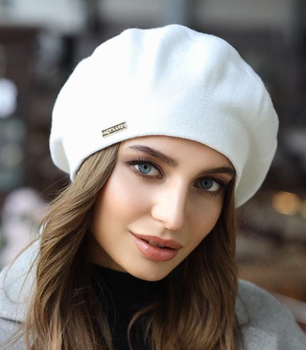 Satin Lined Wool Beret - Etsy display picture 2