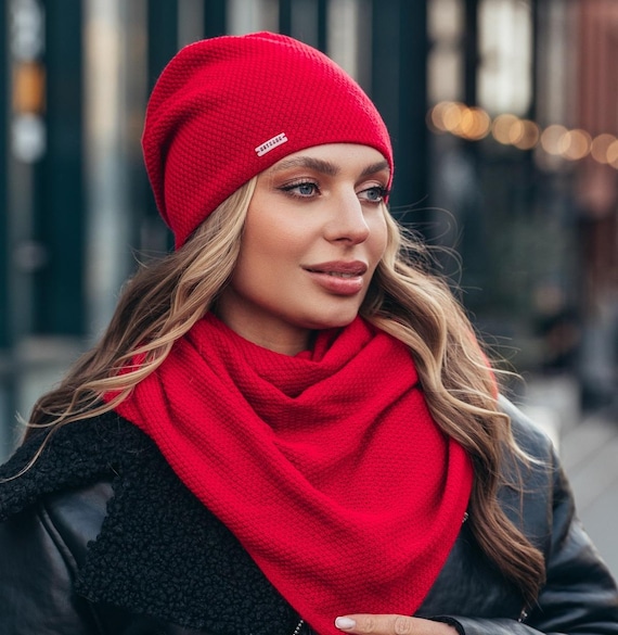 Ensemble Bonnet Echarpe Echarpe Femme Laine Ensemble Bonnet Et
