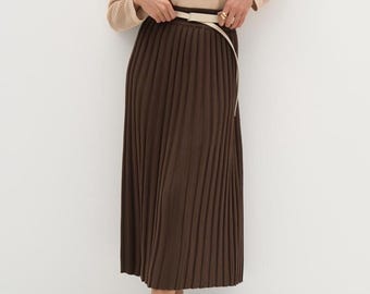 Falda de punto plisada para mujer - Prenda elegante hecha a mano