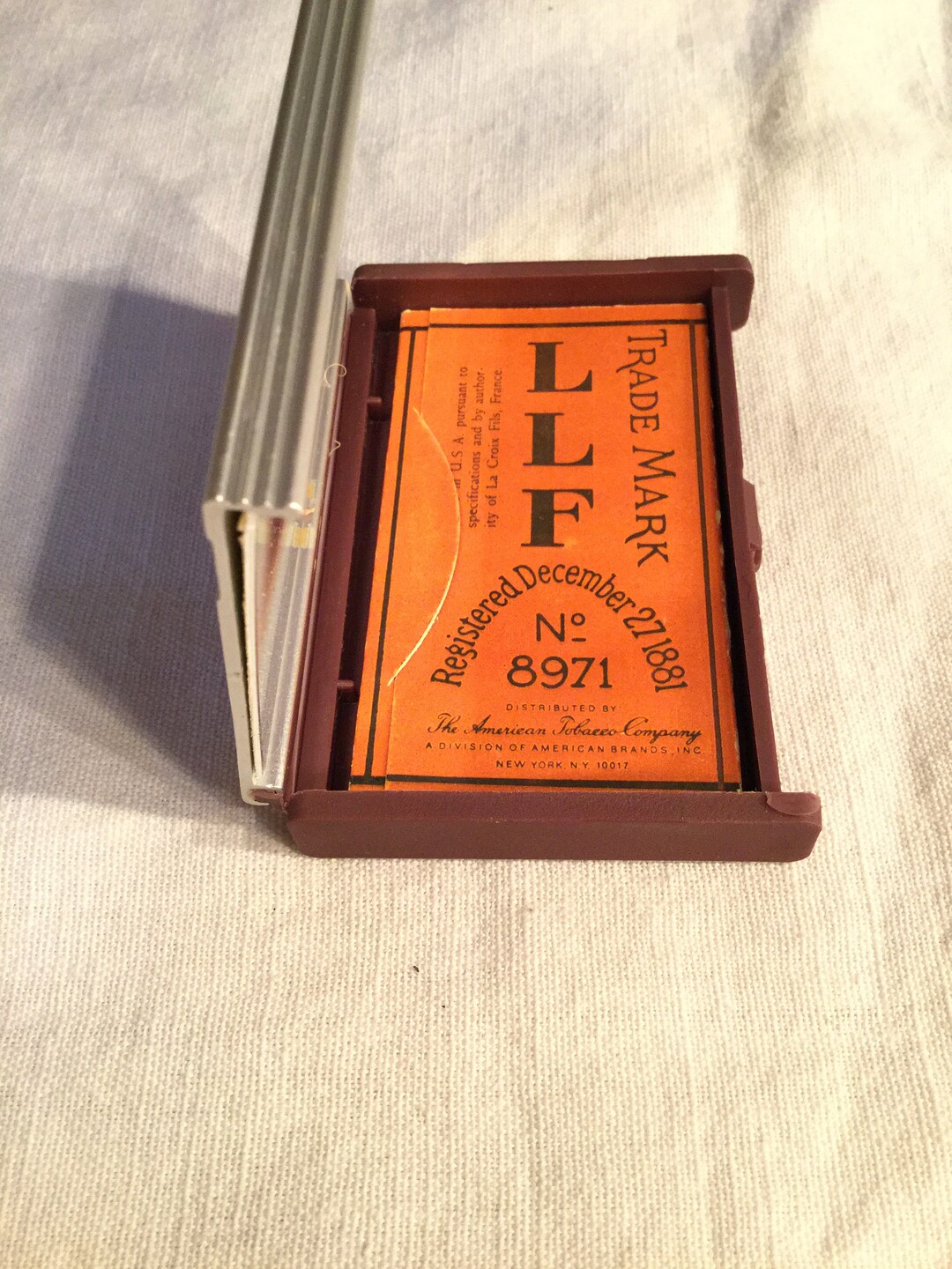 Vtg Metal Mirrored Rizla Limted Rolling Paper Case & Rizla LLF Papers ...