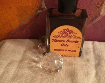 Rare vintage 1973 Olfactory Corp Russian Musk essential  oil  1/2 oz unused